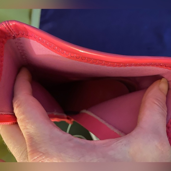 Wore Once 7.5 Size Women's Vibrant Hot Pink Chunky Heeled Boots Comfortable Cute - Picture 9 of 11